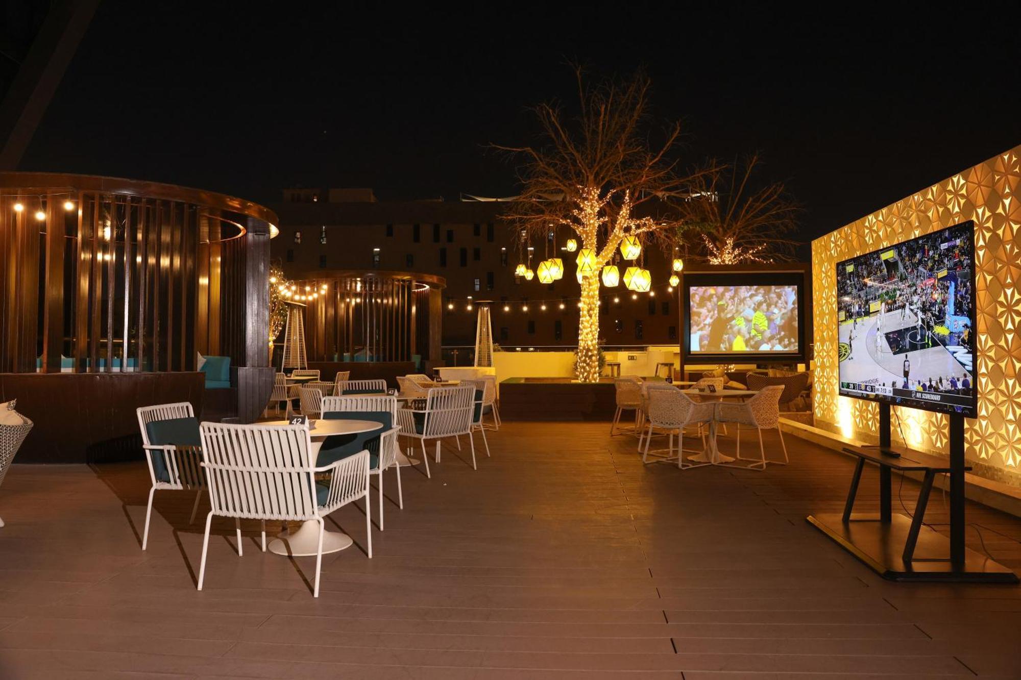 Steigenberger Hotel ドーハ エクステリア 写真 The Sky Bar